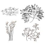 Wrought iron 3d wall art. Great for decorating bla...