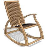 Aria teak rocking chair is beautiful to look at an...