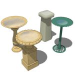 A selection of bird baths suitable for for anythin...
