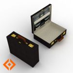 Dynamic carbon fiber briefcase.
