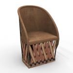 This handmade rustic leather furniture, crafted fr...