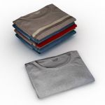 Some folded T-shirts