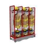 Clothing and equipment rack for Firehouse interior