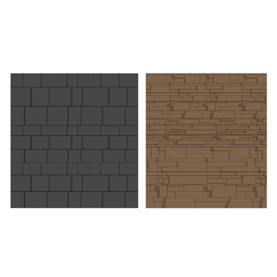 4 Tileable 3D textures scaleable to avoid repetiti.... 