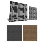 4 Tileable 3D textures scaleable to avoid repetiti...