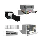 A set of 4 real modern houses. Reference Architect...