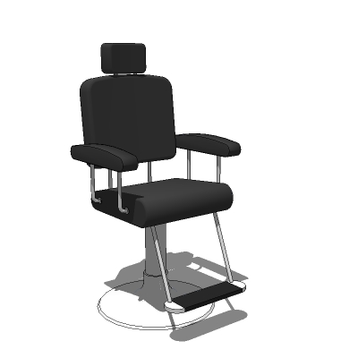 Two models of chair for use in hair salon, barber .... 