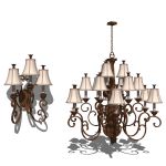 Classic style Wall Sconce and Chandelier.