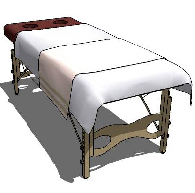 Spa table cover and bed spread. 