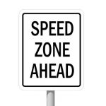 US Speed Zone Ahead; 24