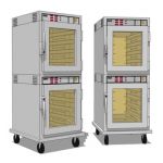 Commercial Kitchen Heated Holding Cabinet. Stacked...