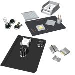 4 different desk accesories sets. Configuration in...