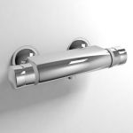 Thermostatic wall-mount shower faucet by kohler