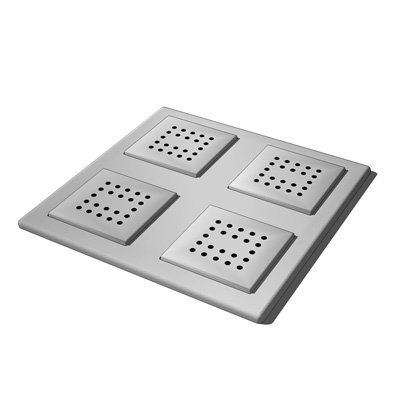 WaterTile Square rain overhead showering panel by .... 