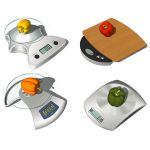4 modern electronic platform scales for kitchen de...