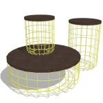 The Wire Group tables by Dare Studio.