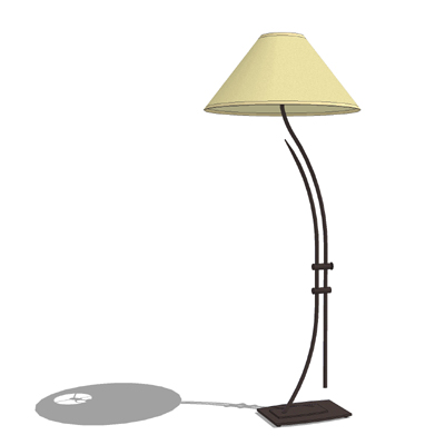 A handsome floor lamp by Hubbardton Forge.. 