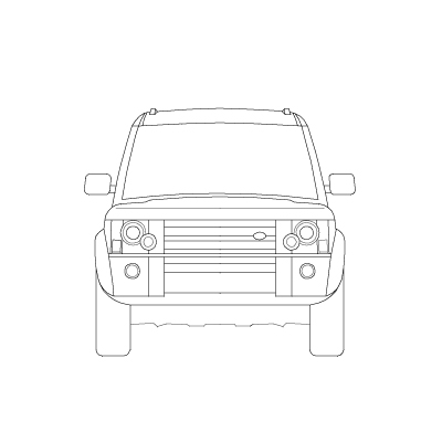 Land Rover Discovery 3 - front view. 