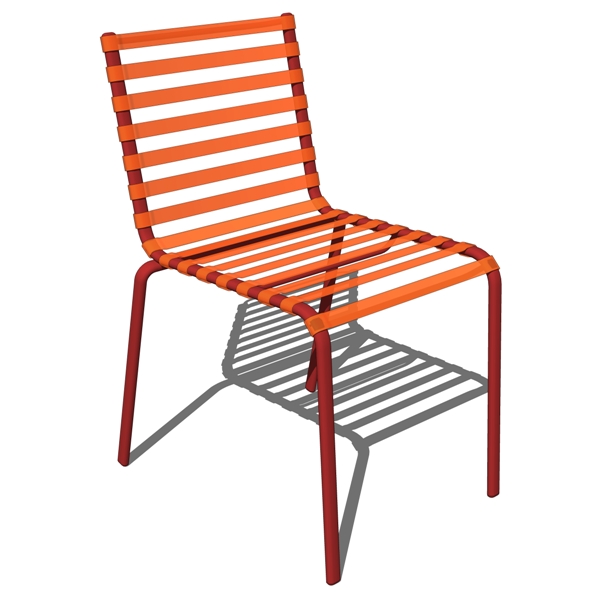 Striped Sedia and Sgabello. Stacking Dining chair,.... 