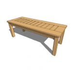 Cedar garden bench