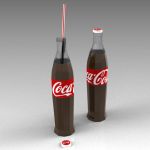 Coke bottles. Sketchup V3 has no image mapping on ...