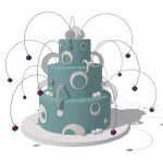 A designer wedding cake, this will surely turn hea...