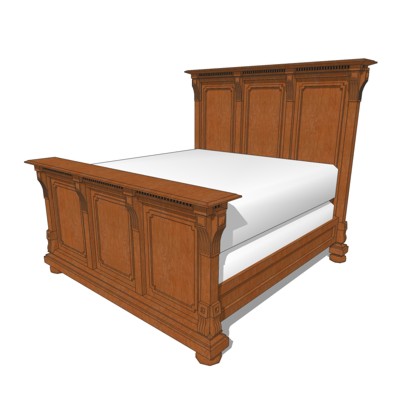 Restoration Period Bed with King Size Mattress. 
