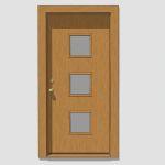 The Pasadena range of front entry doors from Crest...