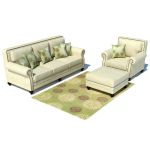 Traditional Living Room Set includes 3 seater sofa...