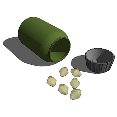 Capsule holder with capsules.  Design: Coen Naninc.... 