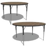Correll folding table in 48" and 60" dia...