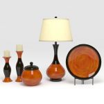 Traditional Ceramic decorative set includes candle...