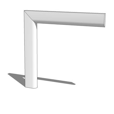 46mm wide bullnose architrave kit - 1 component, p.... 