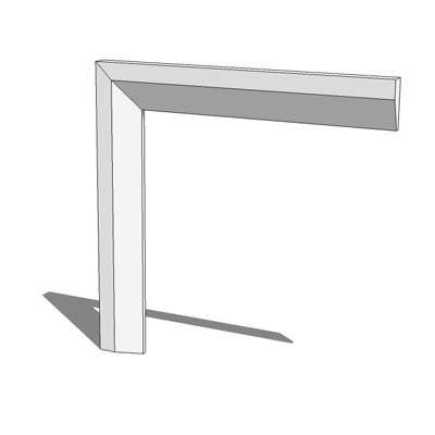 46mm wide chamfered architrave kit - 1 component, .... 