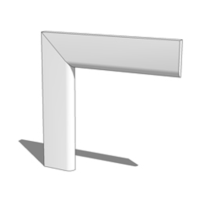 70mm wide bullnose architrave kit - 1 component, p.... 