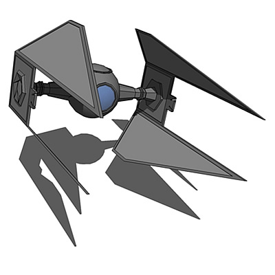 Imperial Tie Interceptor. Based on the Star Wars m.... 