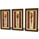 Set of 3, pic size approx.30 x 70cm