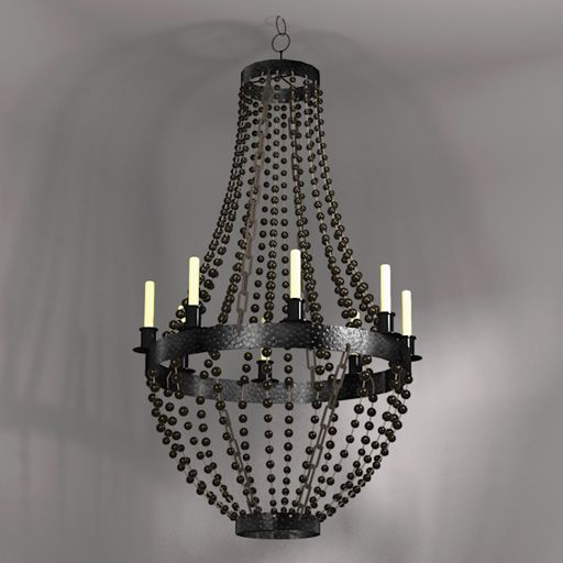 Two versions of the Carsten 
Chandelier. 