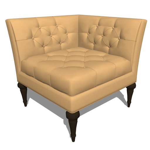 Luxe Home Corner Chair. 