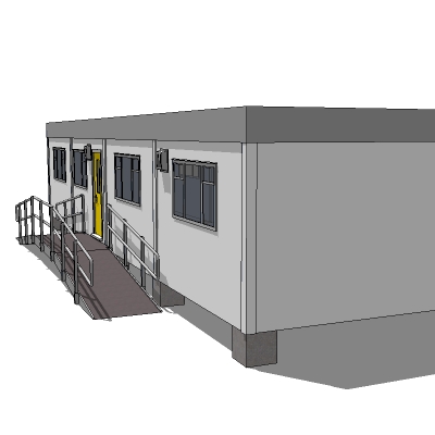 Portable buildings configured as a classroom/offic.... 