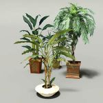 2D billboard plants in a 3D pot, so that they will...