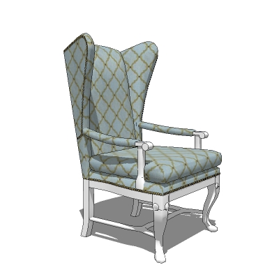 Hollywood Regency wingback chair in a choice of 4 .... 