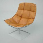Jehs Laub lounge chair in a choice of 4 leathers