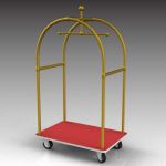 Hotel baggage trolley; approx 6ft / 2m high