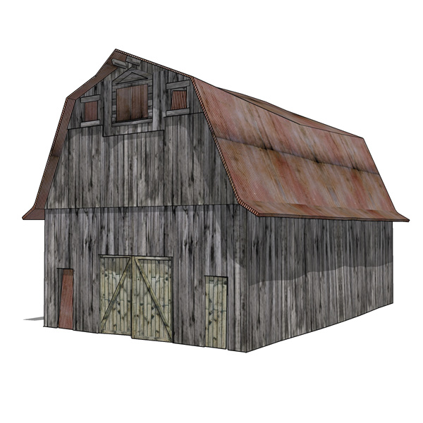 This set contains three models 
of abandoned barn.... 