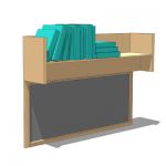 Handy bookcase with noticeboard. Make a note of wh...