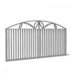 Metal entrance gates to protect from intruders