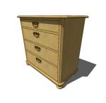 Old german wooden drawer