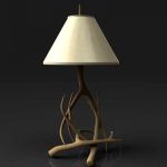 Antler table lamp.