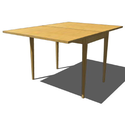 IKEA Jussi table wooden extended position. 